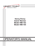 Henny Penny HMI-103 User's Manual