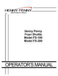 Henny Penny FS-100 User's Manual