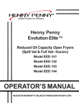 Henny Penny EEE-143 User's Manual