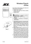 Heath Zenith Wireless Plug-In Chime 598-1067-03 User's Manual