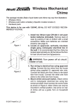 Heath Zenith Wireless Mechanical Chime 598-1123-02 User's Manual