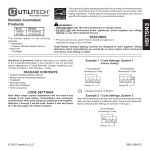 Heath Zenith UT-6028-BZ User's Manual