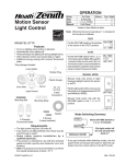 Heath Zenith SL-5710 User's Manual