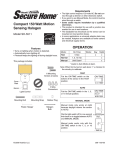 Heath Zenith SH-5511 User's Manual