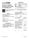 Heath Zenith Motion Sensing Coach Lights User's Manual