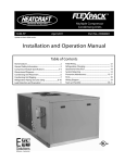 Heatcraft Refrigeration Products FLEXPACK 25006801 User's Manual