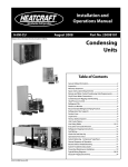 Heatcraft Refrigeration Products Condensing Units H-IM-CU User's Manual