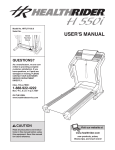 HealthRider HRTL77105 User's Manual