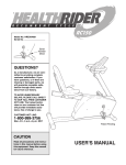 HealthRider HREX04981 User's Manual