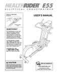 HealthRider HREL50020 User's Manual