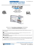 Hayward Pools Swimming Pool Pump Stratum VRS User's Manual