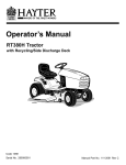 Hayter Mowers RT380H User's Manual