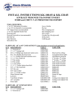 Havis-Shields Kwik-Kit KK-100-03 User's Manual