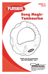 HASBRO Song Magic Tambourine 08736 User's Manual