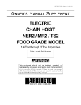 Harrington Hoists MR2 User's Manual