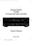 Harman Kardon PT2500 User's Manual