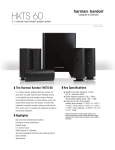 Harman Kardon HKTS 60 Product Information Sheet