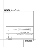 Harman Kardon HK 3470 User's Manual