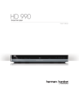 Harman Kardon HD 990 User's Manual