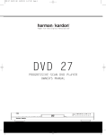 Harman Kardon DVD 27 User's Manual