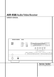 Harman Kardon AVR4500 User's Manual