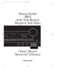 Harman Kardon AVR45 User's Manual