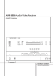 Harman Kardon AVR 8500 User's Manual