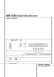 Harman Kardon AVR 5550 User's Manual