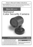 Harbor Freight Tools Weatherproof Color Security Camera with Night Vision Product manual
