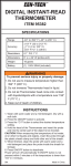 Harbor Freight Tools Instant Read Digital Thermometer Product manual
