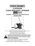 Harbor Freight Tools Chain Saw Chain_Breaker/Spinner Product manual