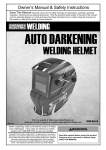 Harbor Freight Tools Auto Darkening Welding Helmet with Racing Stripe Design Product manual