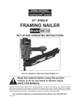 Harbor Freight Tools 98733 User's Manual