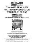 Harbor Freight Tools 91377 User's Manual