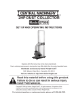 Harbor Freight Tools 70 gal. 2 HP Industrial Dust Collector Product manual