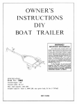 Harbor Freight Tools 600 lb. Capacity Boat Trailer Product manual