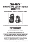 Harbor Freight Tools 6 Function Mini Digital Multimeter Product manual