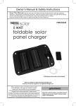 Harbor Freight Tools 5 Watt Foldable Solar Panel Charger Product manual