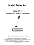 Harbor Freight Tools 43150 User's Manual