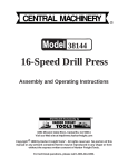 Harbor Freight Tools 38144 User's Manual