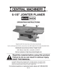 Harbor Freight Tools 34434 User's Manual