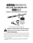 Harbor Freight Tools 3/4 Oz Deluxe Airbrush Kit Product manual
