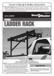 Harbor Freight Tools 250 lb. Capacity Truck Ladder Rack Product manual