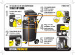 Harbor Freight Tools 21 gal. 2_1/2 HP 125 PSI Cast Iron Vertical Air Compressor Quick Start Guide