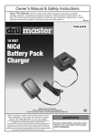 Harbor Freight Tools 18 Volt NiCd Battery Charger Product manual
