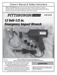 Harbor Freight Tools 12V Product manual