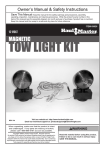 Harbor Freight Tools 12 Volt Magnetic Towing Light Kit Product manual
