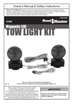 Harbor Freight Tools 12 Volt Magnetic LED Towing Light Kit Product manual