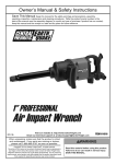 Harbor Freight Tools 1 in. Professional Air Impact Wrench Product manual