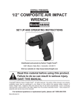 Harbor Freight Tools 1/2 Composite Air Impact Wrench Product manual